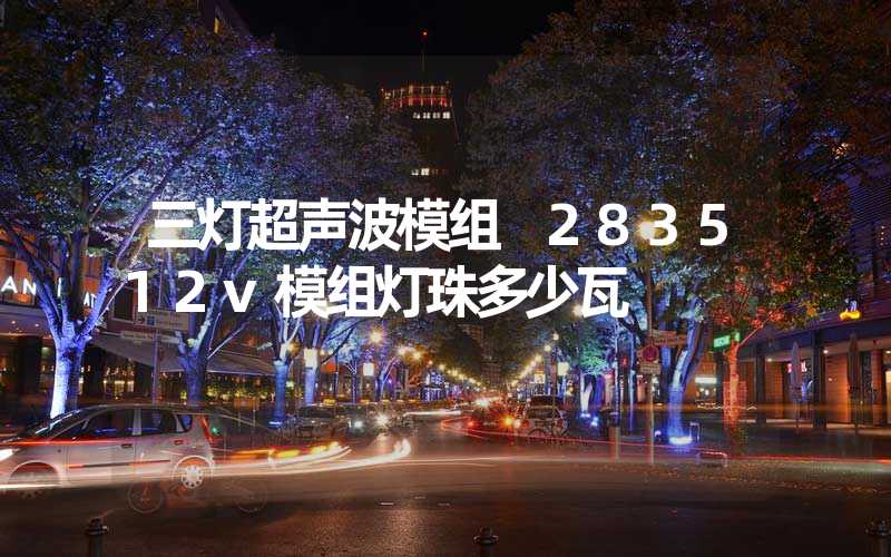 三灯超声波模组 283512v模组灯珠多少瓦